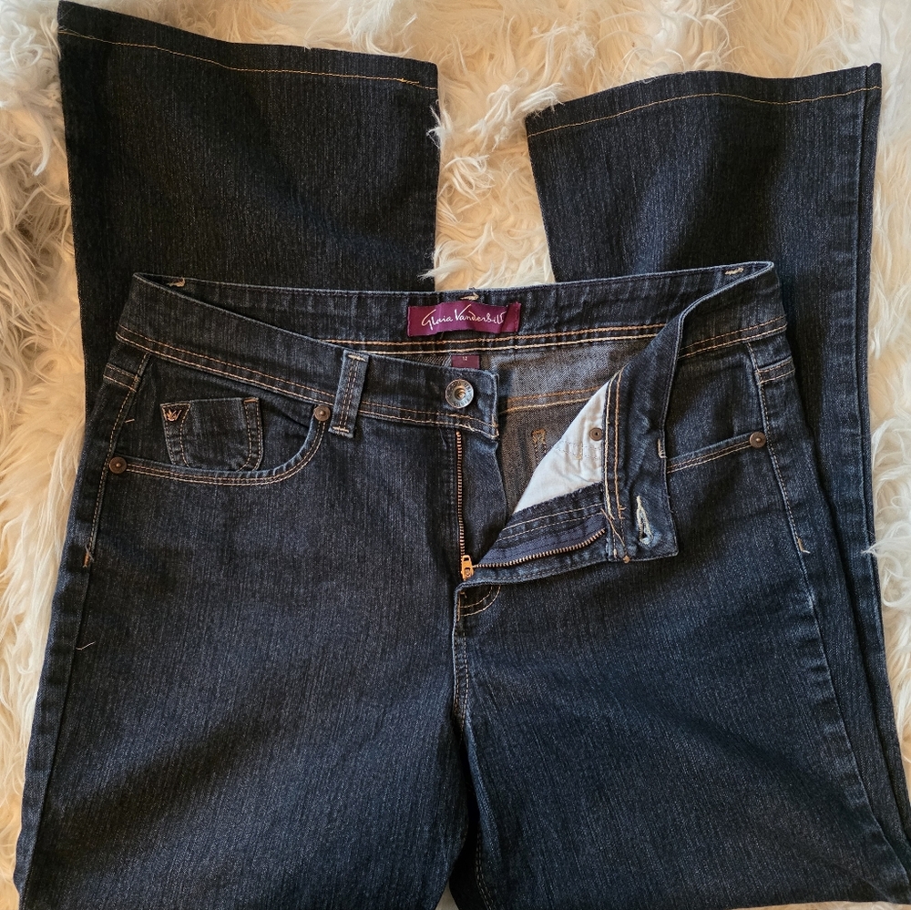 Gloria Vanderbilt Dark Indigo Bootcut Jeans - Dark Blue